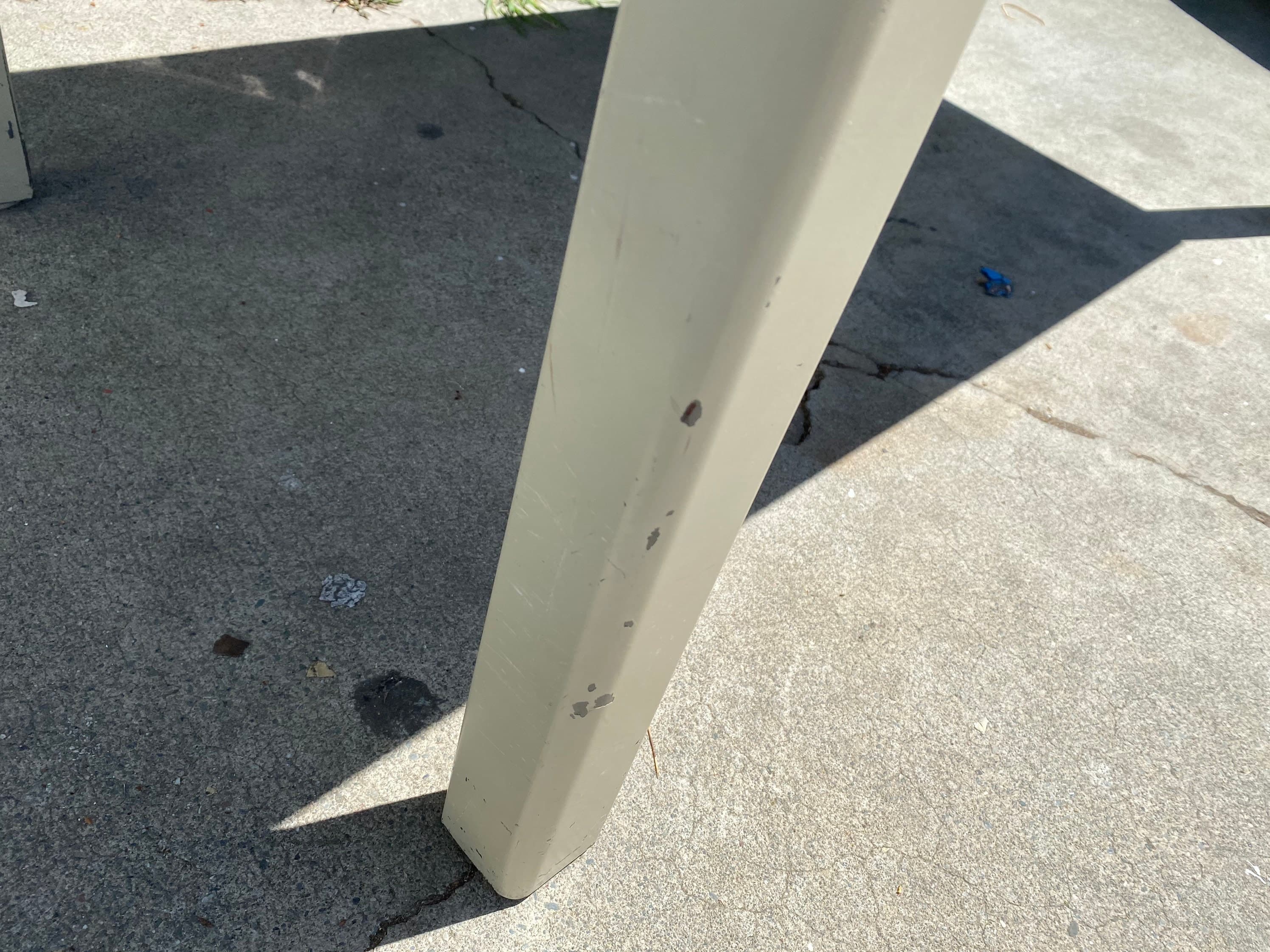 McDowell and Craig vintage metal tanker desk table - Thumbnail 6