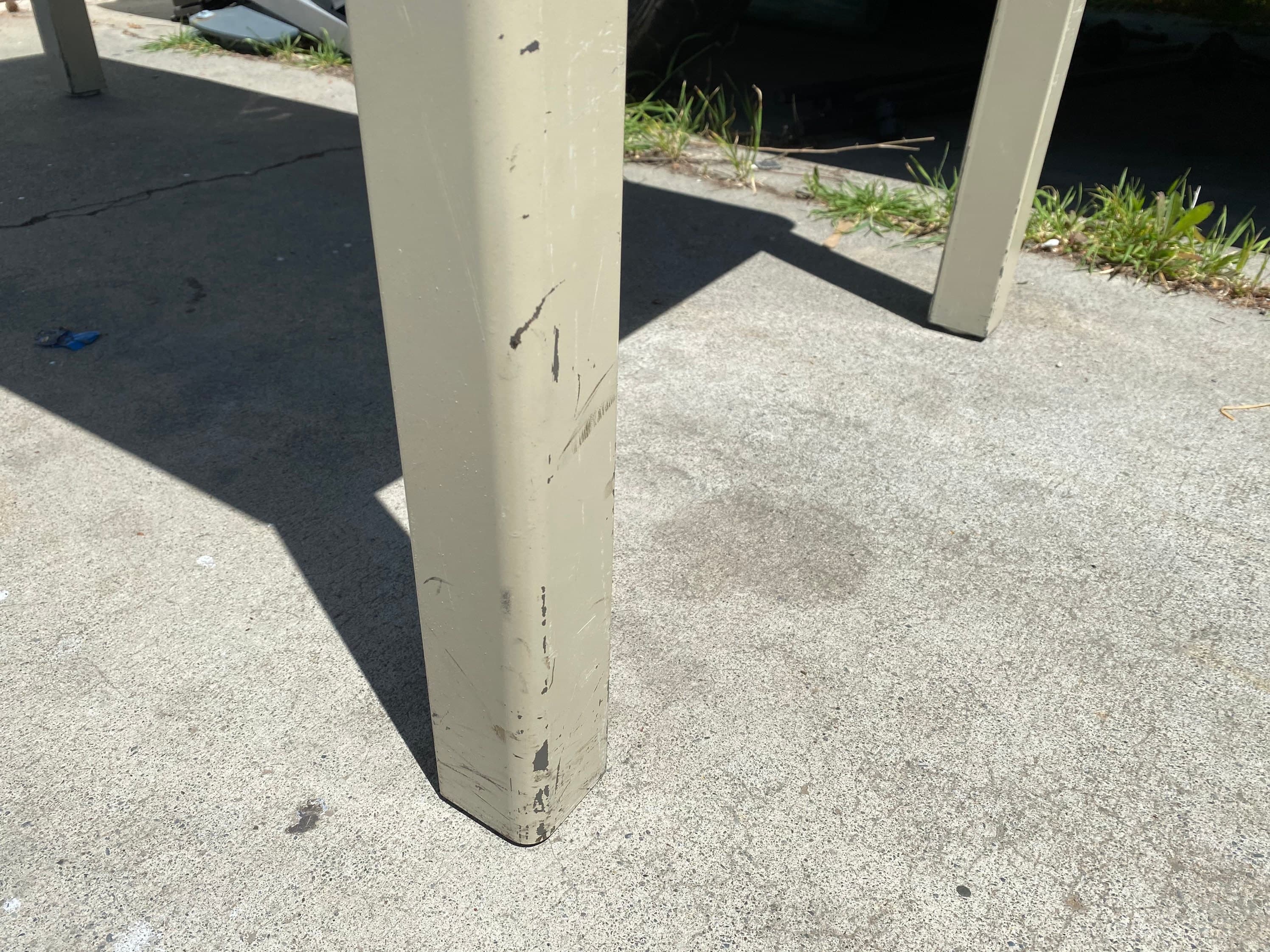 McDowell and Craig vintage metal tanker desk table - Thumbnail 10