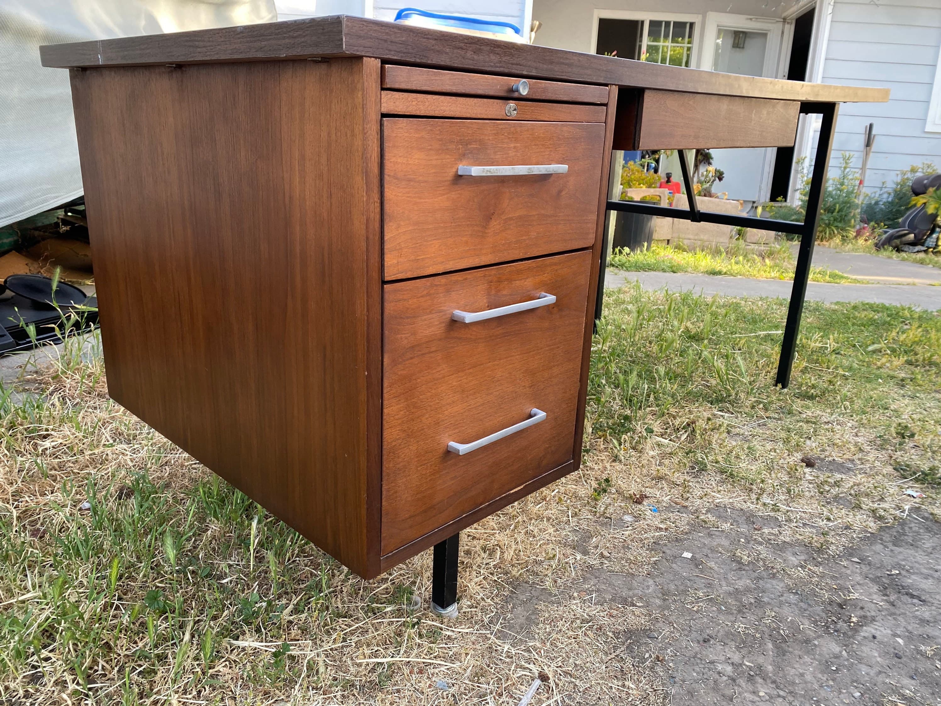 Vintage mid century modern alma desk - Thumbnail 6
