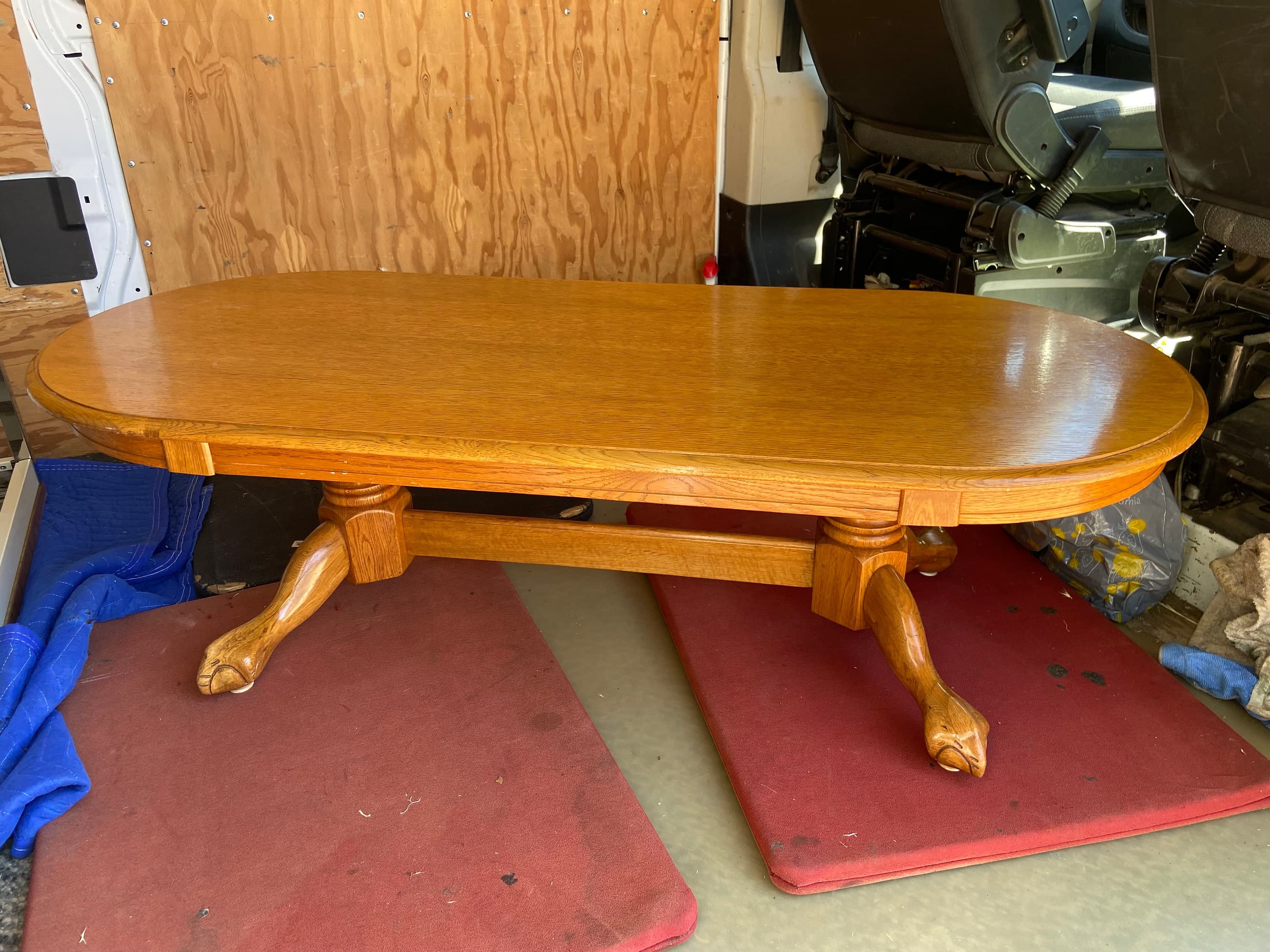 1990’s vintage oak coffee table - Thumbnail 4