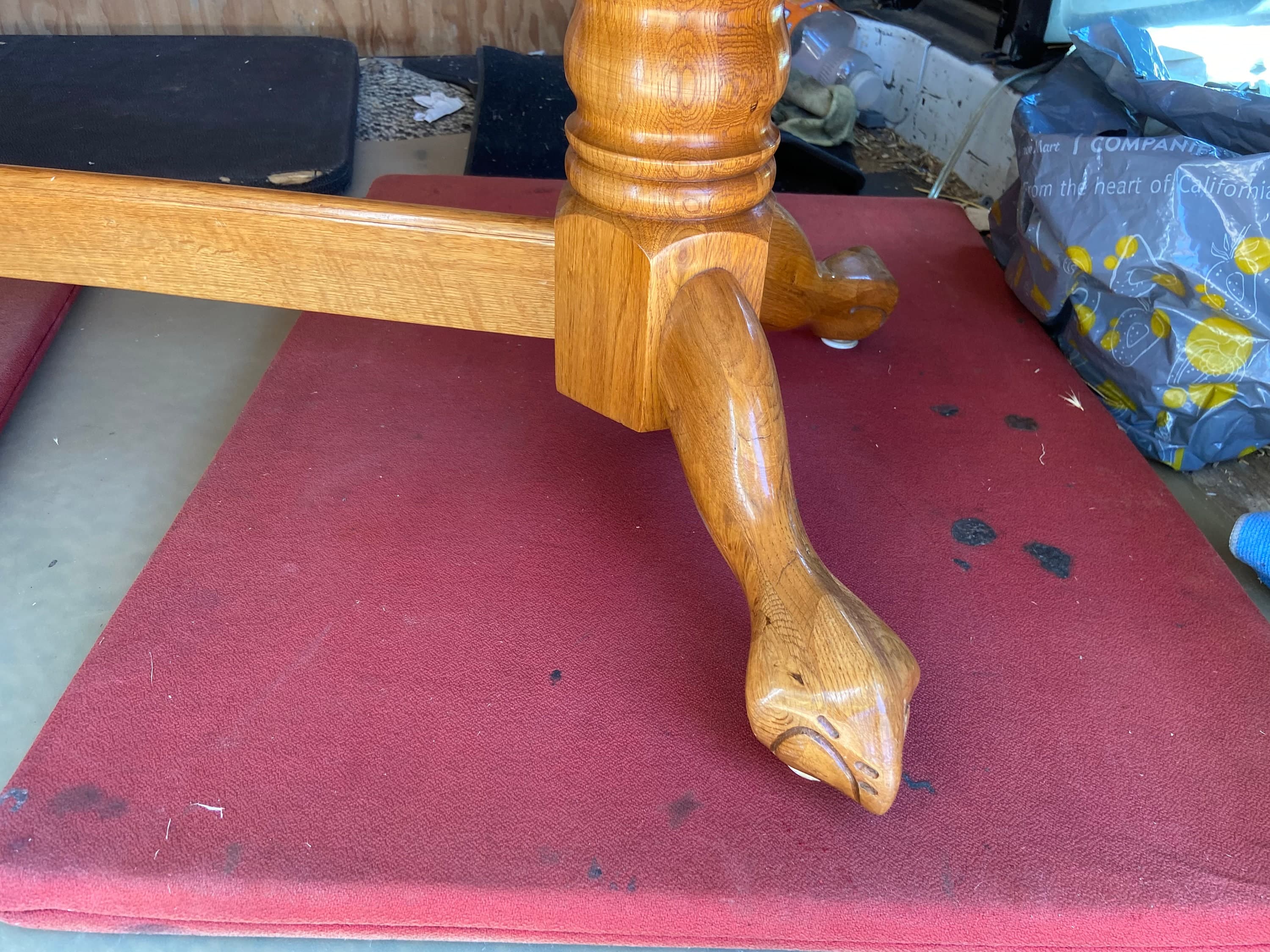 1990’s vintage oak coffee table - Thumbnail 8