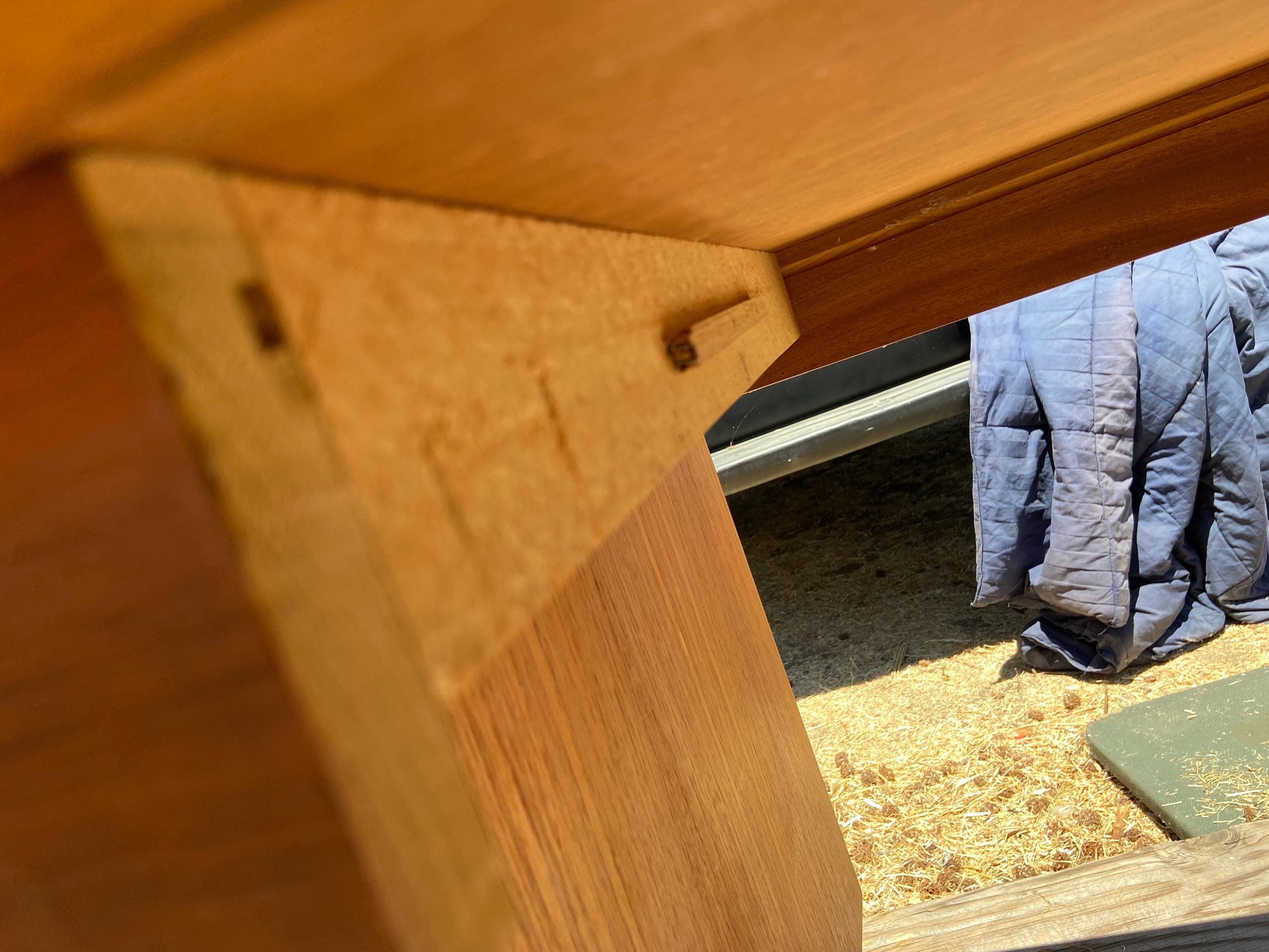 vintage mid century modern Danish teak desk - Thumbnail 4