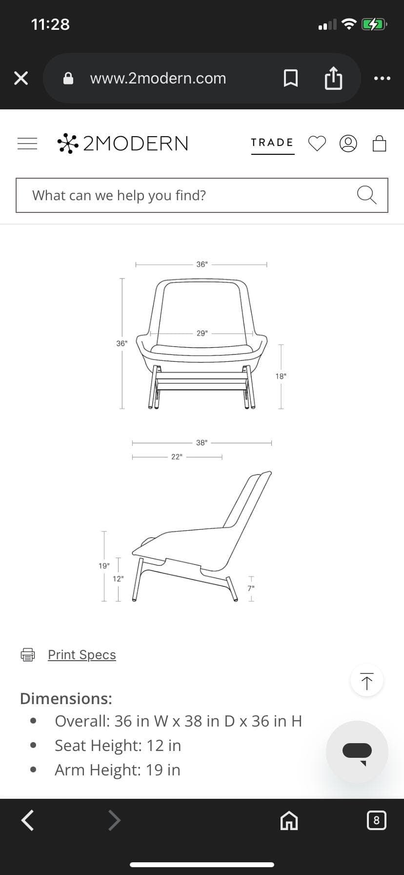 blu dot lounge field chair - Thumbnail 2
