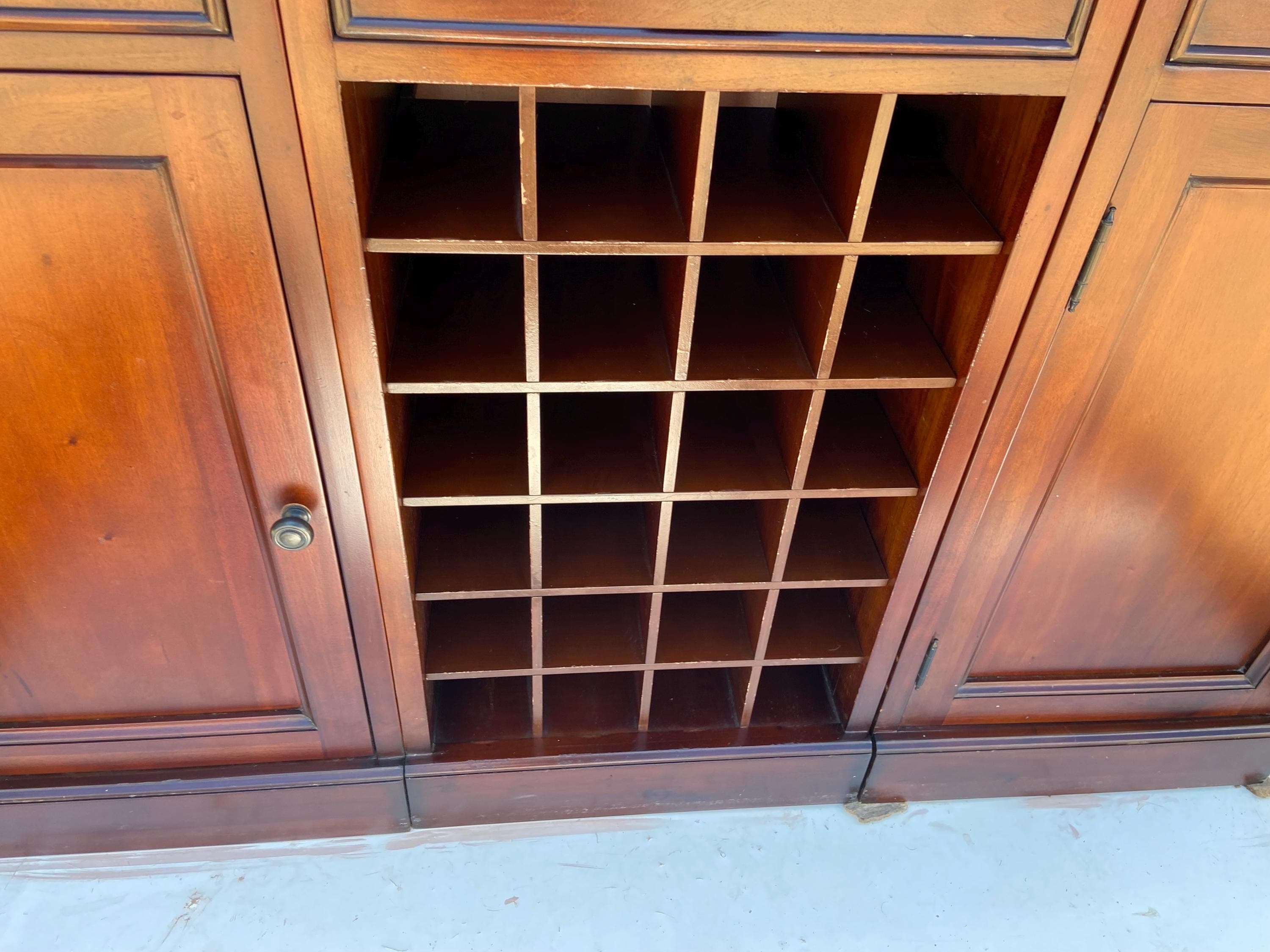 pottery parm sideboard buffet credenza wine bottle storage cabinet bar cabinet - Thumbnail 3