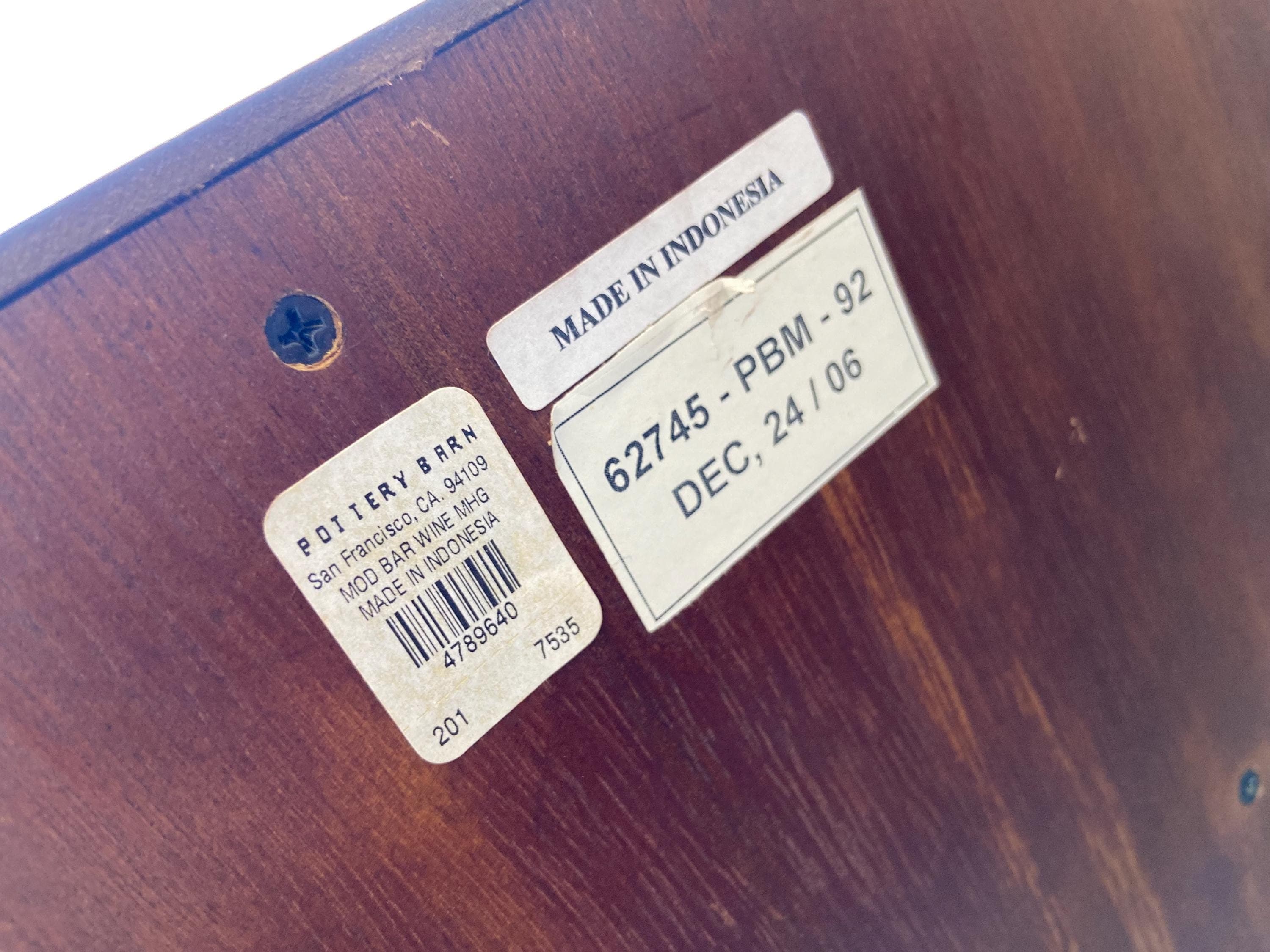 pottery parm sideboard buffet credenza wine bottle storage cabinet bar cabinet - Thumbnail 9