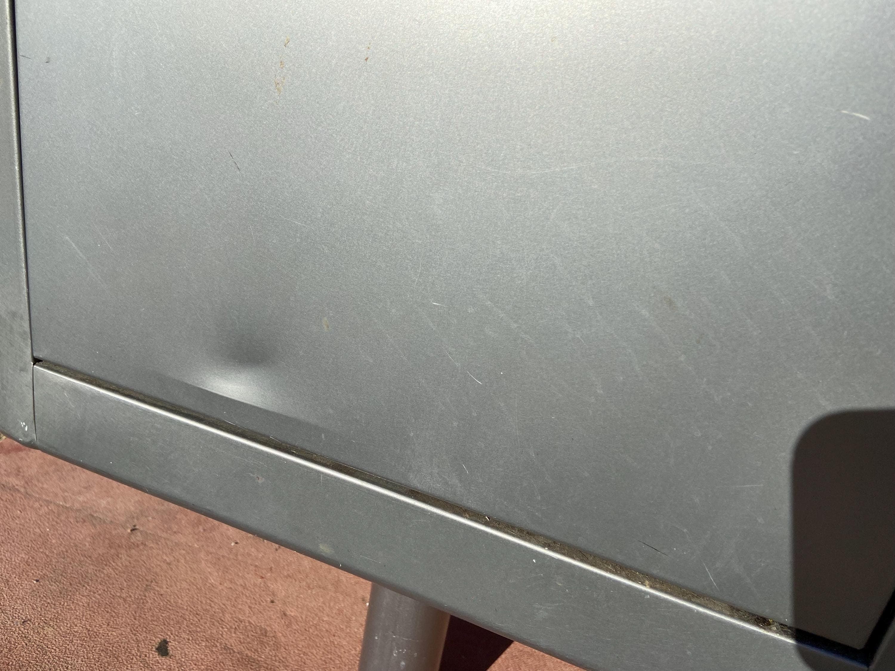 McDowell and Craig vintage mid century modern metal tanker desk - Thumbnail 2