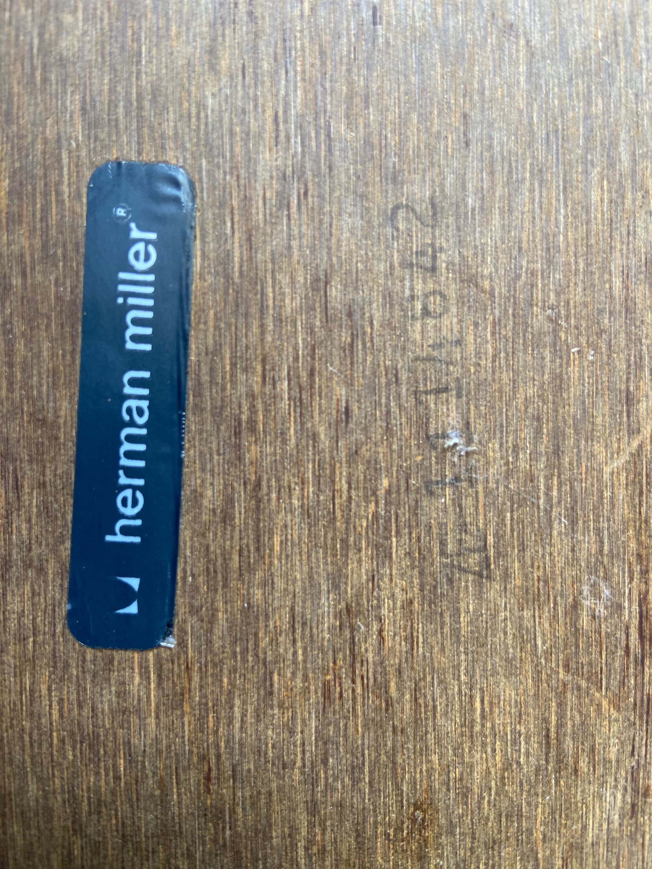 vintage mid century modern Herman miller office desk and modern chair - Thumbnail 9