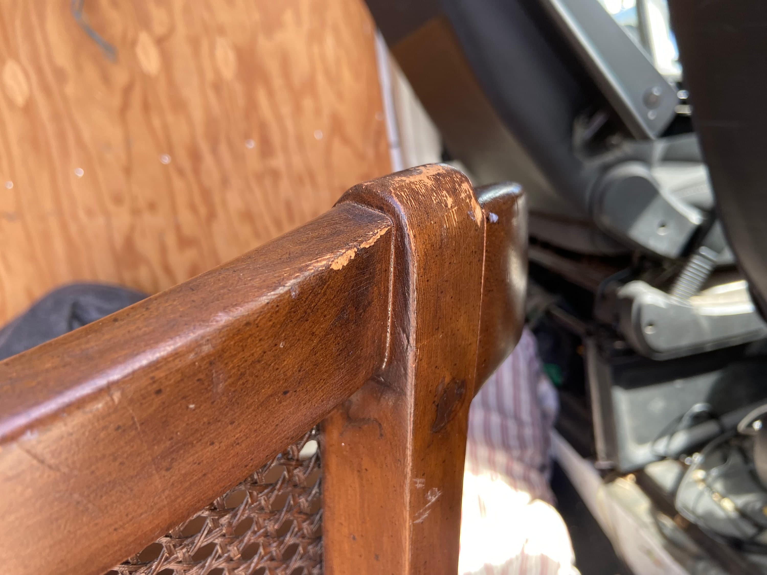 Shafer brothers vintage cane back side chairs - Thumbnail 4