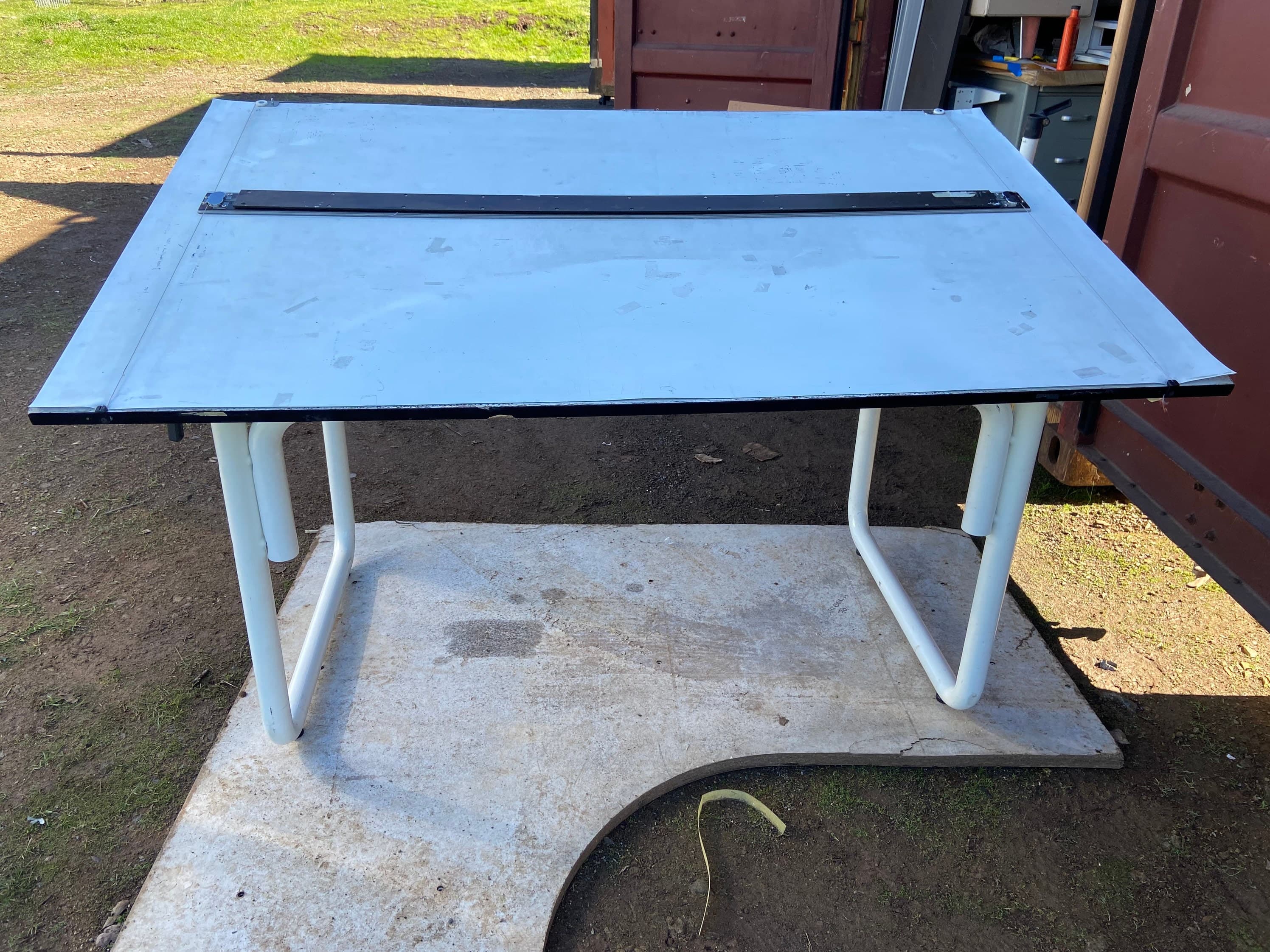 Late 20th Century Architetto Neolt tubular drafting table - Image 1