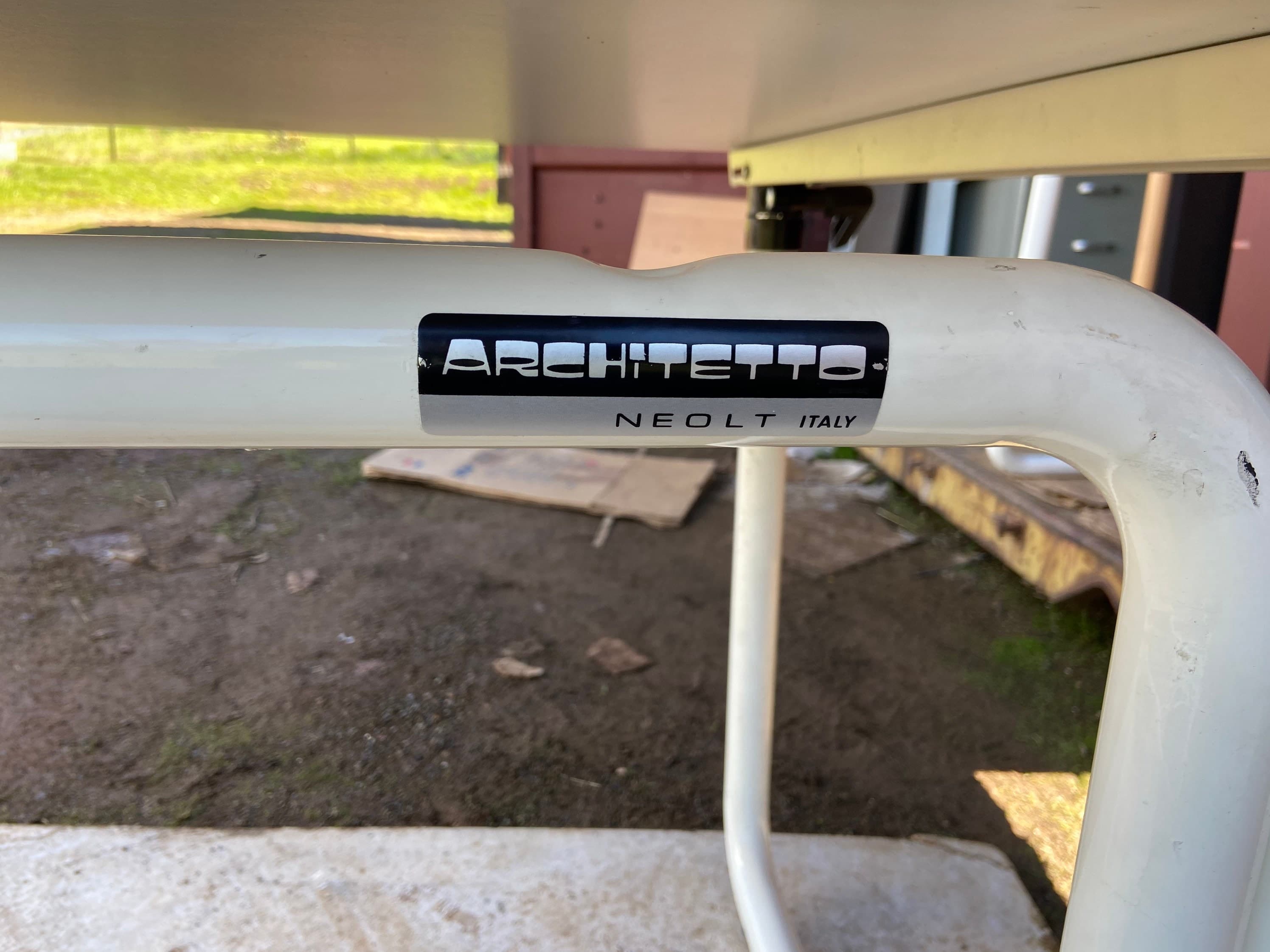 Late 20th Century Architetto Neolt tubular drafting table - Thumbnail 6