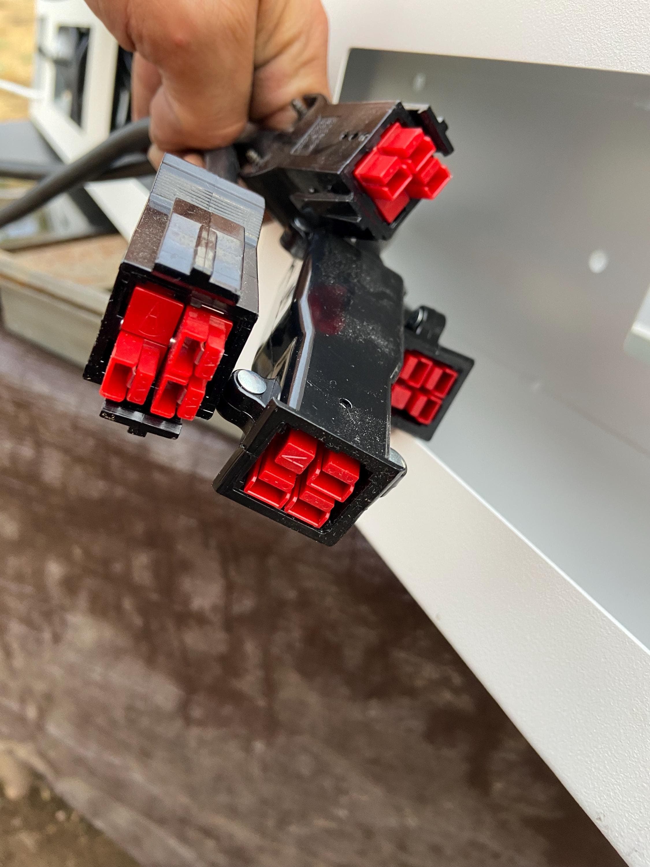 Steelcase Bivi turnstone office desk for 2/4/6/8 Virginia walnut top and white base - Thumbnail 7