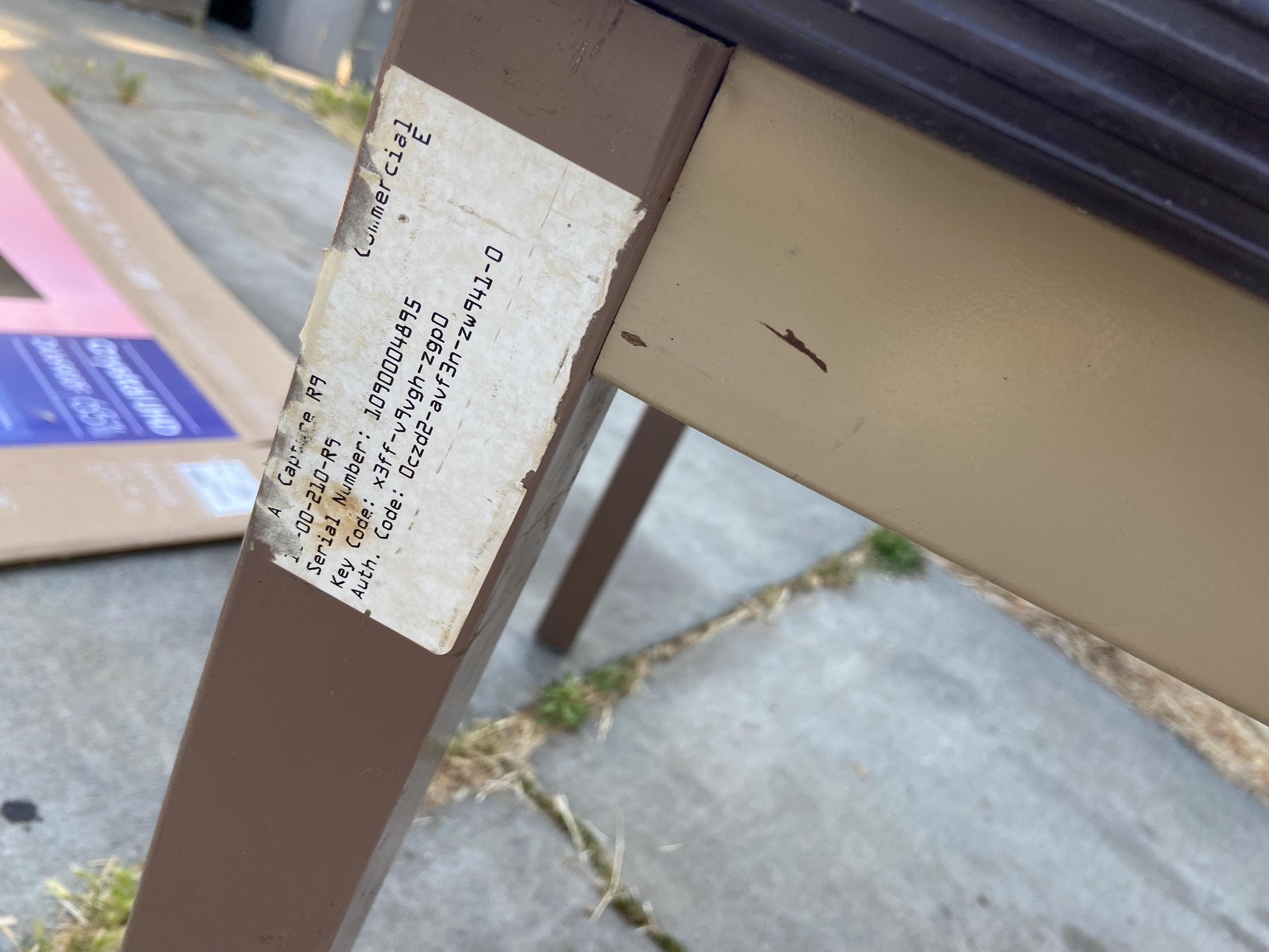 Hon vintage mid century modern tanker desk utility table - Thumbnail 5