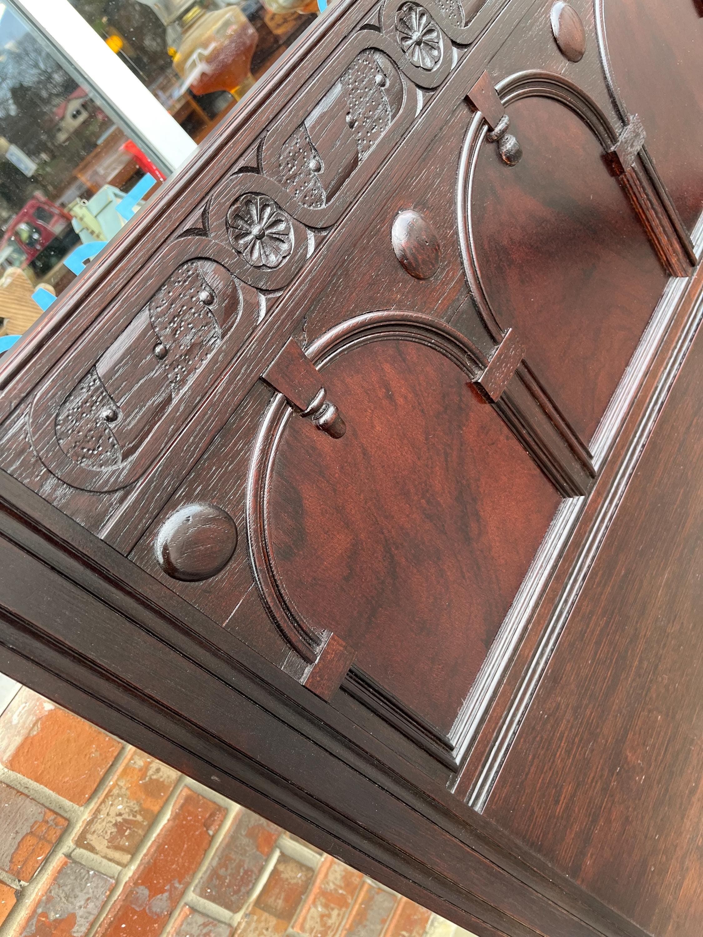 Antique Full Bed Attributed to John Widdicomb - Thumbnail 3