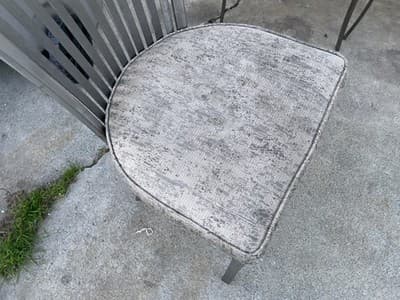 Late 20th Century Modern Shaver Howard Slatted Steel Back Dining or Side Chairs - Thumbnail 6