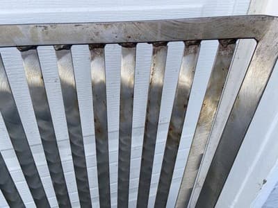 Late 20th Century Modern Shaver Howard Slatted Steel Back Dining or Side Chairs - Thumbnail 5