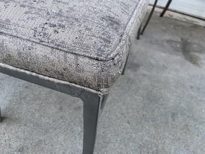 Late 20th Century Modern Shaver Howard Slatted Steel Back Dining or Side Chairs - Thumbnail 19