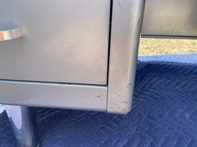 Vintage Mid Century Modern Metal Tanker Steelcase Tanker Desk Workbench Table - Thumbnail 20