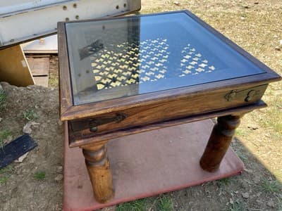 Vintage Rustic Side End Coffee Table - Thumbnail 12