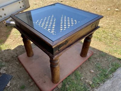 Vintage Rustic Side End Coffee Table - Thumbnail 10