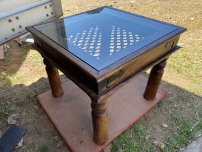 Vintage Rustic Side End Coffee Table - Thumbnail 13