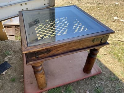 Vintage Rustic Side End Coffee Table - Thumbnail 11