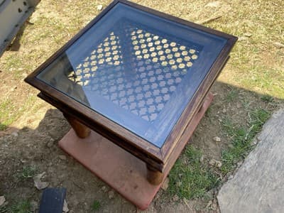 Vintage Rustic Side End Coffee Table - Thumbnail 16