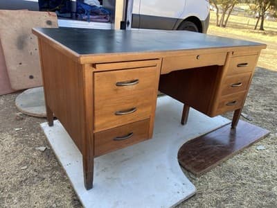 Vintage Mid Century Modern Leopold Desk