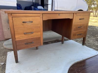 Vintage Mid Century Modern Leopold Desk - Thumbnail 4