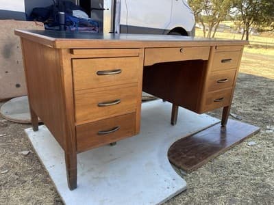 Vintage Mid Century Modern Leopold Desk - Thumbnail 2