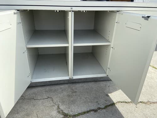 vintage Allsteel Credenza mid century industrial Sideboard Buffetanker Credenza - Thumbnail 5