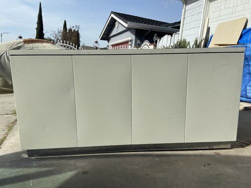 vintage Allsteel Credenza mid century industrial Sideboard Buffetanker Credenza - Thumbnail 11