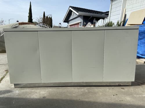 vintage Allsteel Credenza mid century industrial Sideboard Buffetanker Credenza - Thumbnail 12