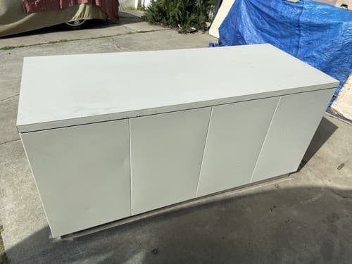 vintage Allsteel Credenza mid century industrial Sideboard Buffetanker Credenza - Thumbnail 10