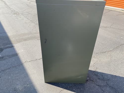 Vintage AllSteel Equipment Green Metal Industrial File Cabinet - Thumbnail 7