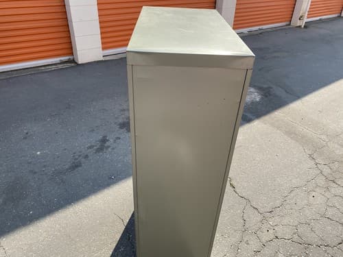 Vintage AllSteel Equipment Green Metal Industrial File Cabinet - Thumbnail 9