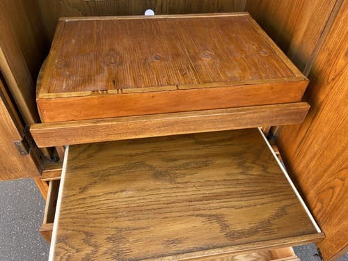 Vintage Drexel Heritage Passage 2 Door Drawer Lited TV Cabinet Armoire Dresser - Thumbnail 11