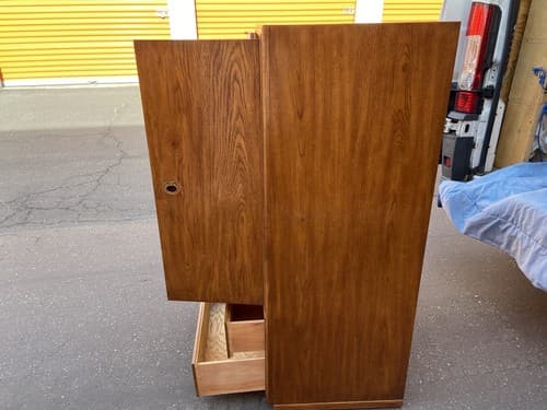 Vintage Drexel Heritage Passage 2 Door Drawer Lited TV Cabinet Armoire Dresser - Thumbnail 6