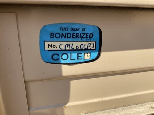 Cole Steel Vintage Industrial, Metal Tanker Desk Mid-Century Modern Work Bench - Thumbnail 6