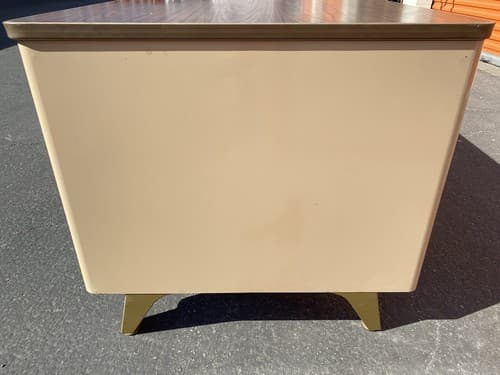 Cole Steel Vintage Industrial, Metal Tanker Desk Mid-Century Modern Work Bench - Thumbnail 7