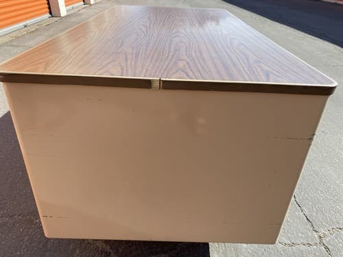 Cole Steel Vintage Industrial, Metal Tanker Desk Mid-Century Modern Work Bench - Thumbnail 5