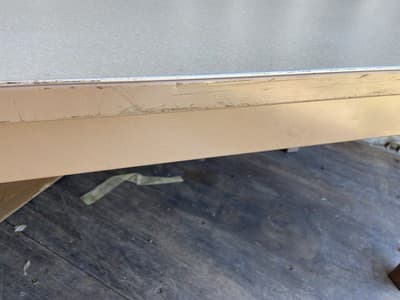 McDowell And Craig Vintage Heavy Duty Mid Century Modern Steel Tanker Desk - Thumbnail 7