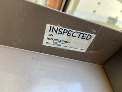 McDowell And Craig Vintage Heavy Duty Mid Century Modern Steel Tanker Desk - Thumbnail 3