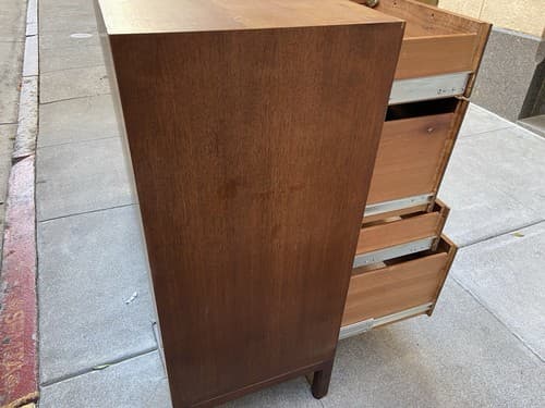 Jens Risom Mid century Modern Walnut Credenza Sideboard Unmarked - Thumbnail 13