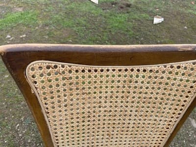 Vintage Mid Century Modern Cane Back by DREXEL Heritage Furniture Needs Cleaning - Thumbnail 7