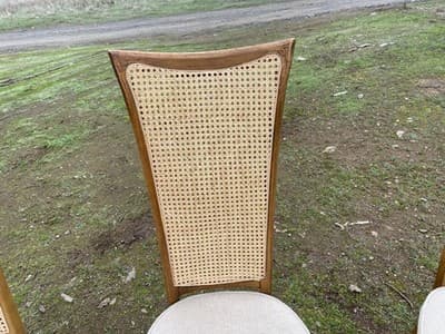 Vintage Mid Century Modern Cane Back by DREXEL Heritage Furniture Needs Cleaning - Thumbnail 8
