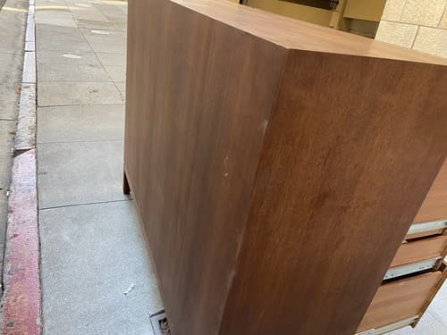 Jens Risom Mid century Modern Walnut Credenza Sideboard Unmarked - Thumbnail 17