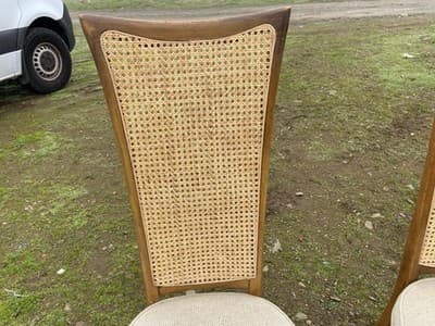 Vintage Mid Century Modern Cane Back by DREXEL Heritage Furniture Needs Cleaning - Thumbnail 12