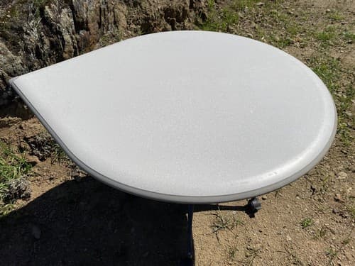 Vintage Herman Miller Tear Drop Everywhere Rolling Relay  Tables Light Grey - Thumbnail 8