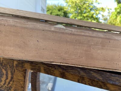 Antique Craftsmen Arts & Crafts Mission Style Quarter-Sawn Tiger Oak Veneered - Thumbnail 21