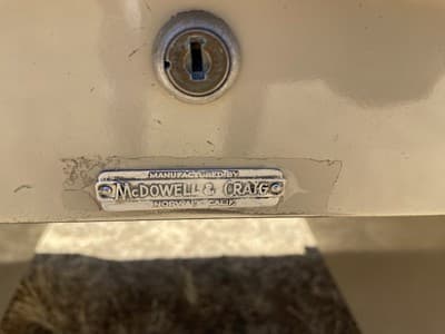 McDowell And Craig Vintage Mid Century Modern Metal Tanker Desk - Thumbnail 3